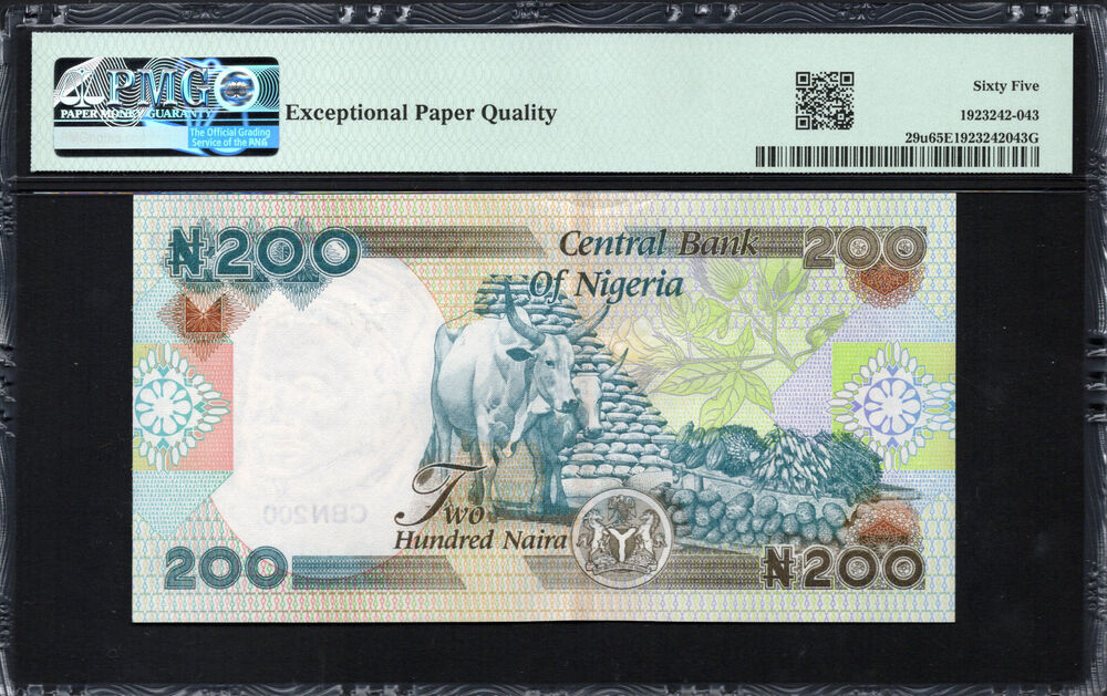 Nigeria - 200 Naira 2020 - Pick # 29u - PMG 65 EPQ