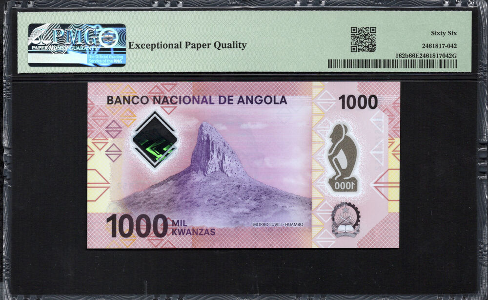 Angola - 1.000 Kwanzas 2023 - Pick # 162b - PMG 66 EPQ