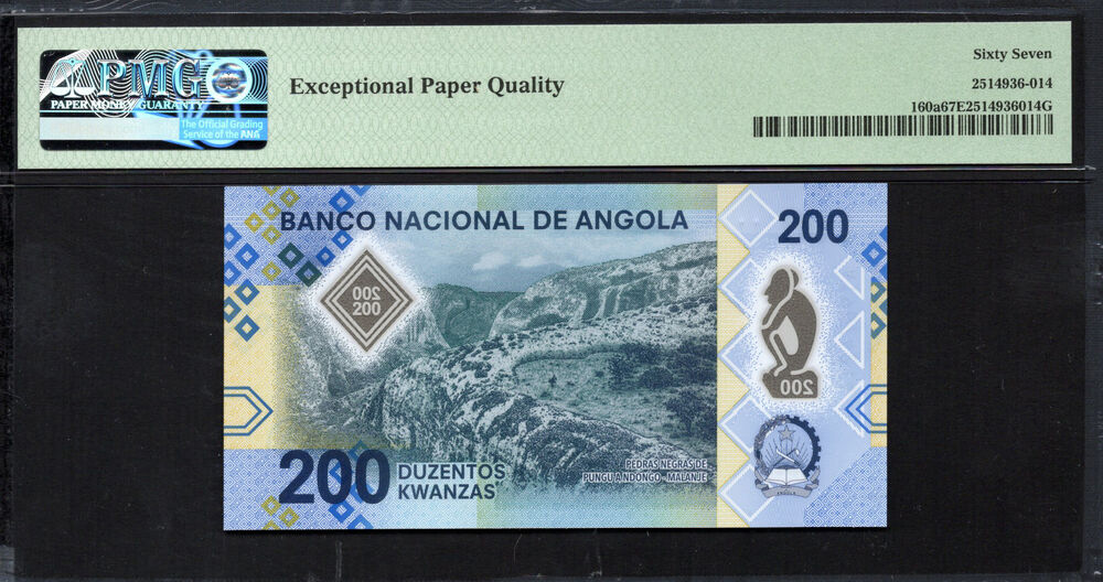 Angola - 200 Kwanza 2020 - Pick # 160a - PMG 67 EPQ