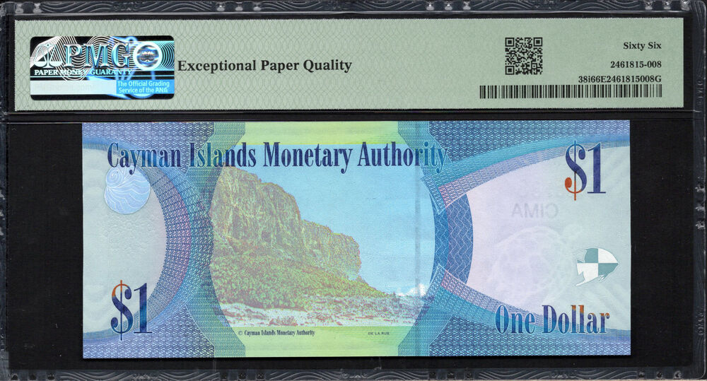 Cayman Islands - 1 Dollar 2018 - Pick # 38i - PMG 66 EPQ