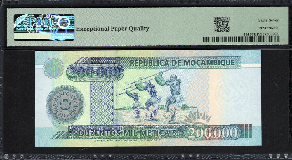 Mozambique - 200.000 Meticais 2003 - Pick # 141 - PMG 67 EPQ