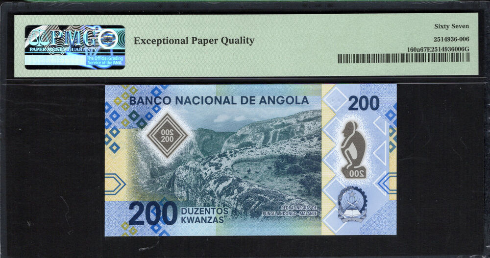 Angola - 200 Kwanzas 2020 - Pick # 160a - PMG 67 EPQ