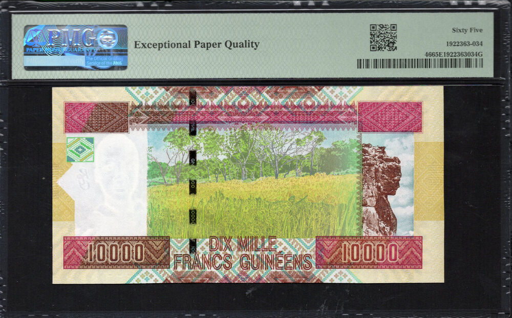 Guinea - 10.000 Francs 2012 - Pick # 46 - PMG 65 EPQ
