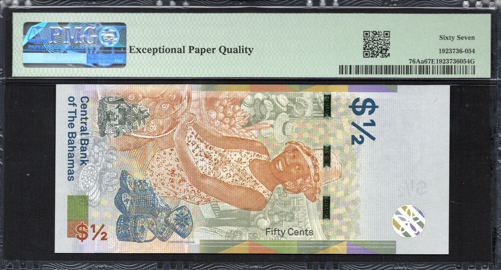 Bahamas - Half Dollar 2019 - Pick # 76Aa - PMG 67 EPQ