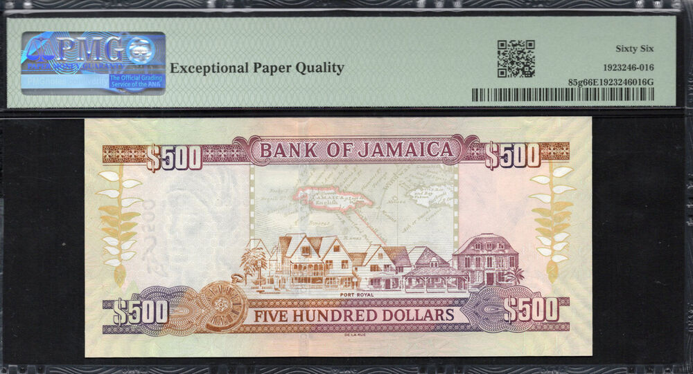 Jamaica - 500 Dollars 2009 - Pick # 85g - PMG 66 EPQ