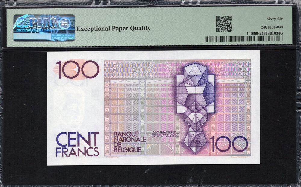 Belgium - 100 Francs 1978 - Pick # 140 - PMG 66 EPQ