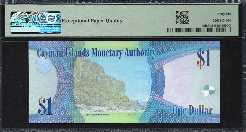 Cayman Islands - 1 Dollar 2018 - Pick # 38i - PMG 66 EPQ