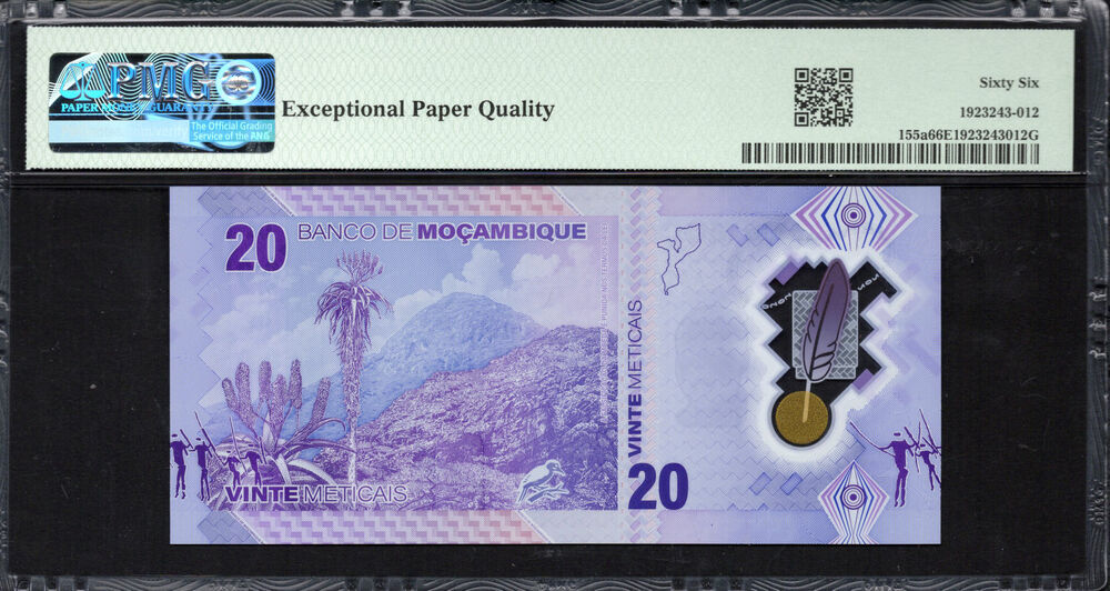 Mozambique - 20 Meticais 2024 - Pick # 155a - PMG 66 EPQ