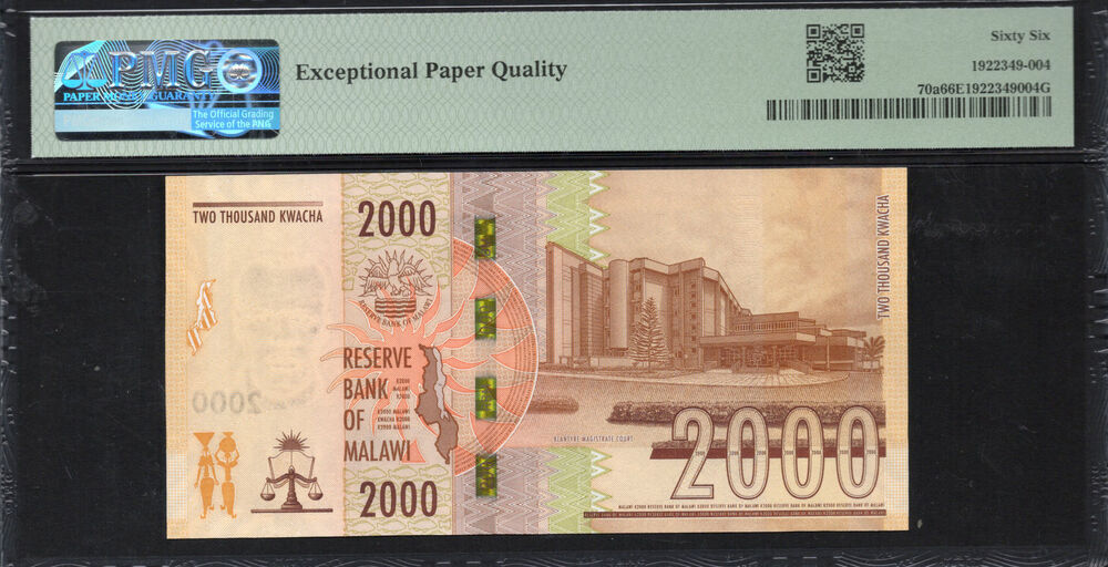 Malawi - 2.000 Kwacha 2021 - Pick # 70a - PMG 66 EPQ