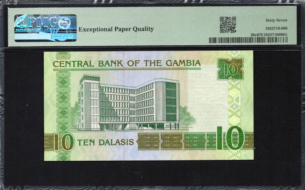 Gambia - 10 Dalasis 2006 - Pick # 26c - PMG 67 EPQ