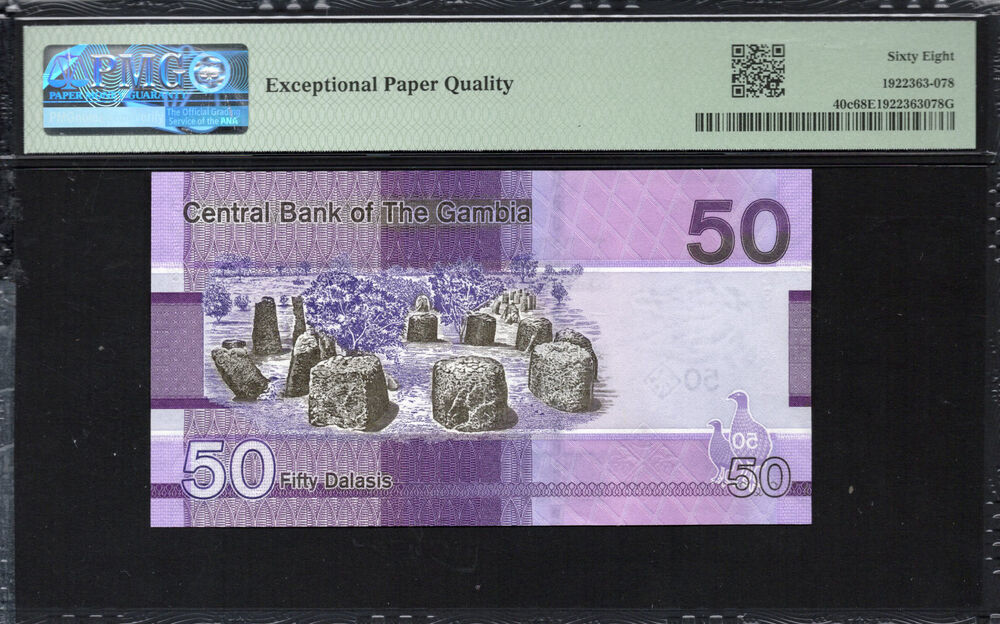 Gambia - 50 Dalasis 2023 - Pick # 40c - PMG 68 EPQ