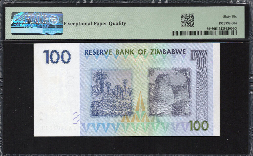 Zimbabwe - 100 Dollars 2007 - Pick # 69 - PMG 66 EPQ