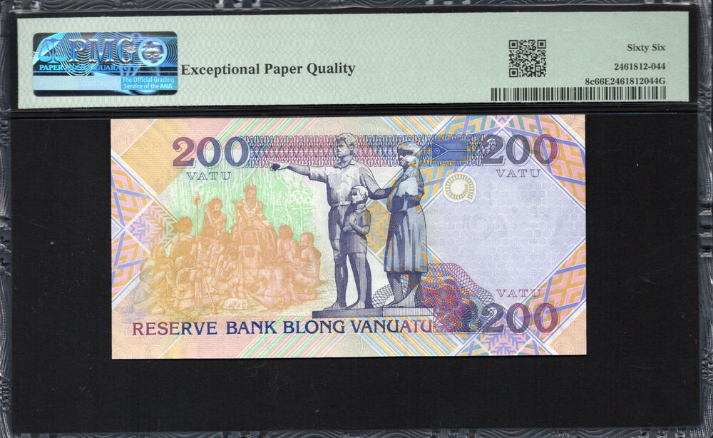 Vanuatu - 200 Vatu 1995 - Pick # 8c - PMG 66 EPQ