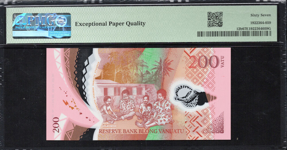 Vanuatu - 200 Vatu 2020 - Pick # 12b - PMG 67 EPQ