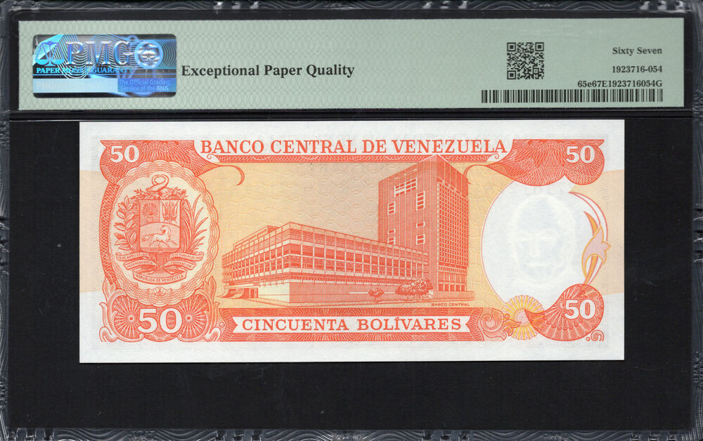 Venezuela - 50 Bolívares 1995 - Pick # 65e - PMG 67 EPQ