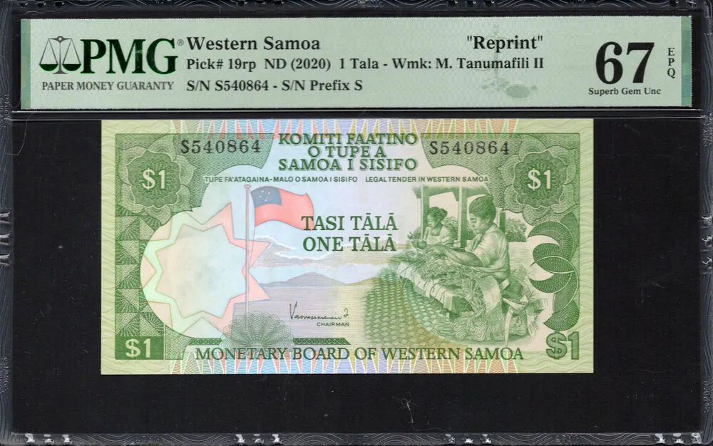 Western Samoa - 1 Tala 2020 - Pick # 19rp - PMG 67 EPQ