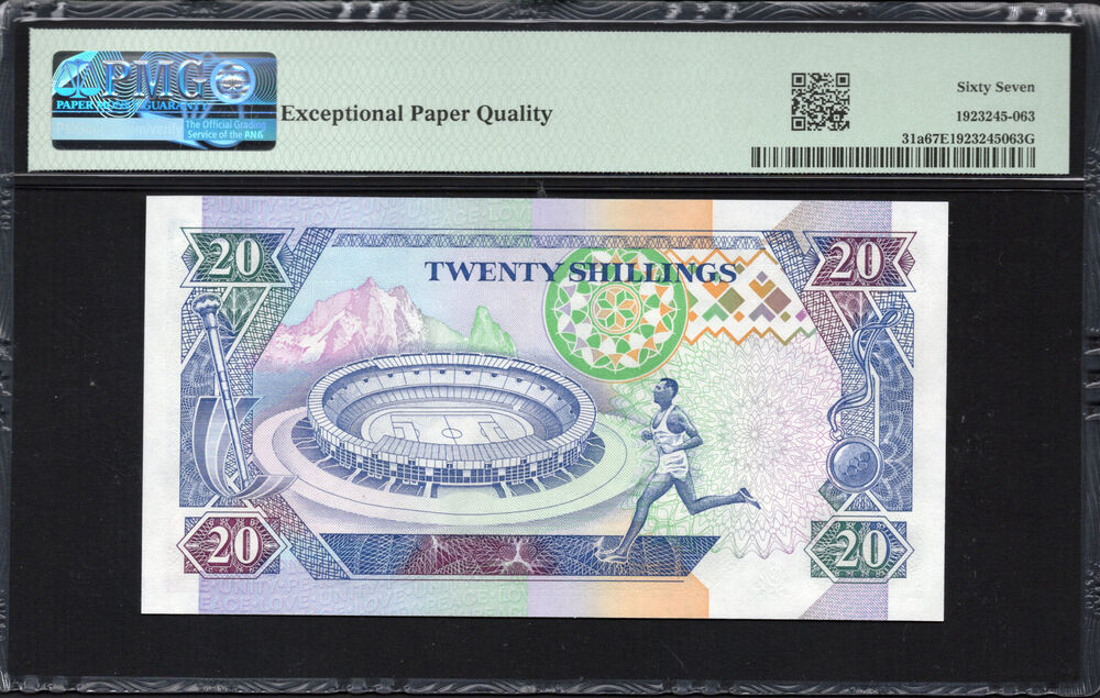 Kenya - 20 Shillings 1993 - Pick # 31a - PMG 67 EPQ