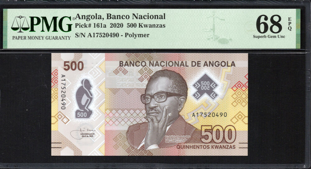 Angola - 500 Kwanzas 2020 - Pick # 161a - PMG 68 EPQ