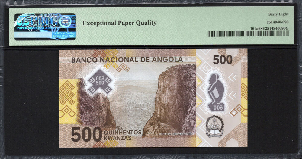 Angola - 500 Kwanzas 2020 - Pick # 161a - PMG 68 EPQ