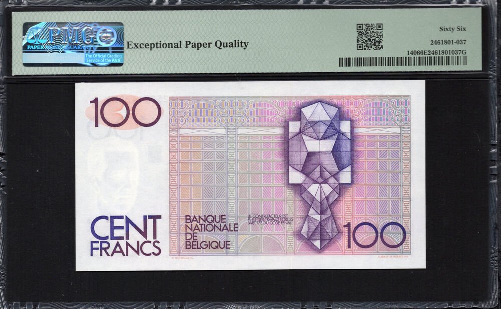 Belgium - 100 Francs 1978 - Pick # 140 - PMG 66 EPQ