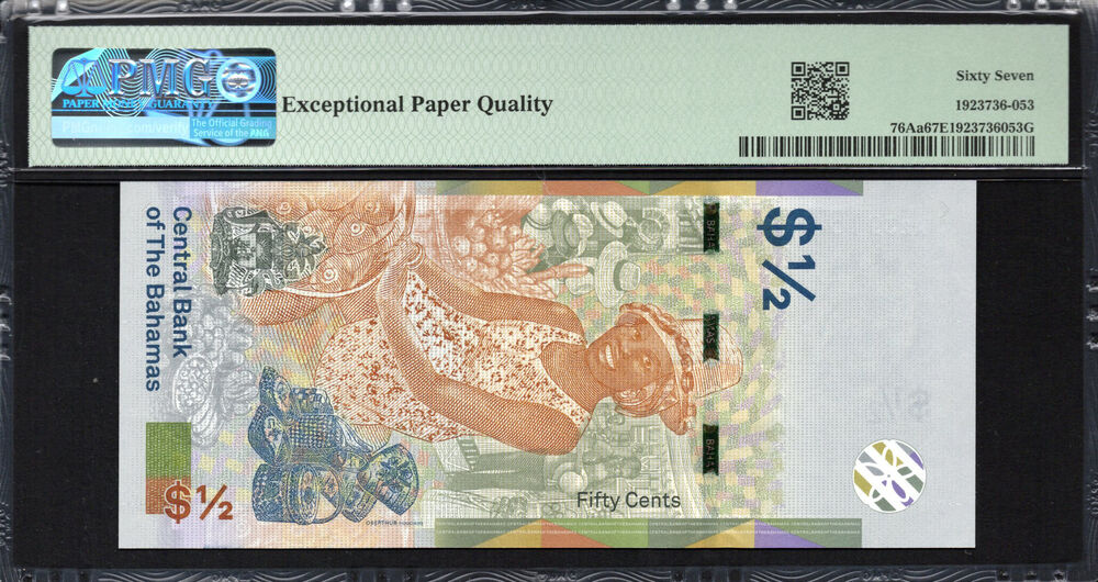 Bahamas - Half Dollar 2019 - Pick # 76Aa - PMG 67 EPQ