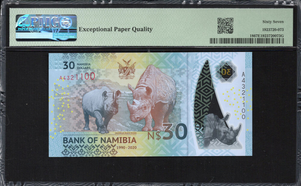 Namibia - 30 Namibia Dollars 2020 - Pick # 18 - PMG 67 EPQ