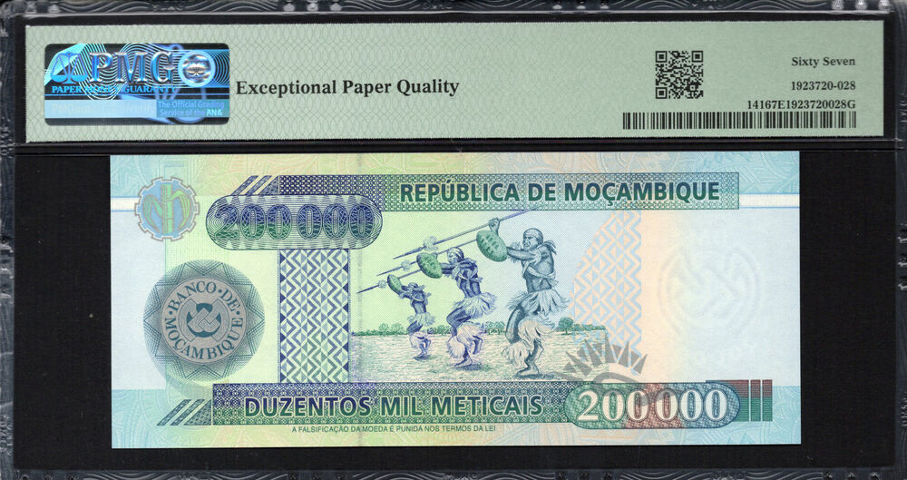 Mozambique - 200.000 Meticais 2003 - Pick # 141 - PMG 67 EPQ