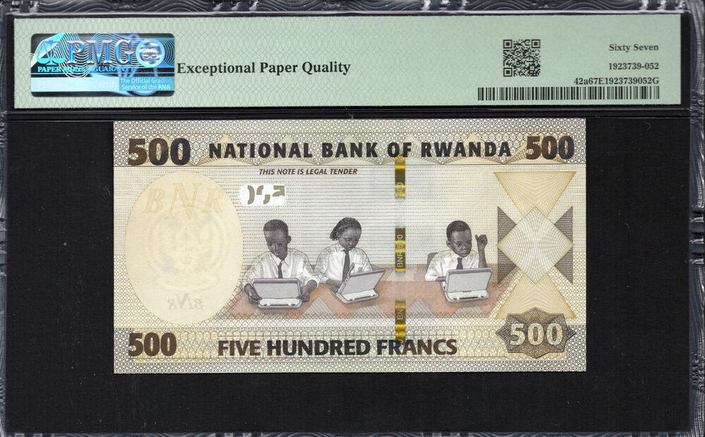 Rwanda - 500 Francs 2019 - Pick # 42a - PMG 67 EPQ