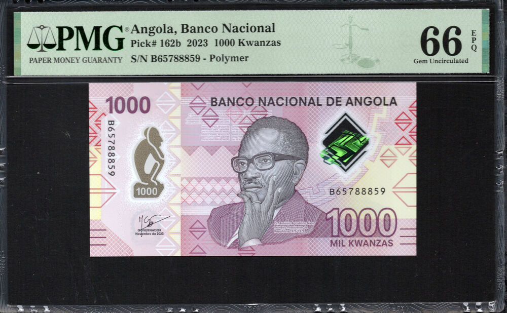 Angola - 1.000 Kwanzas 2023 - Pick # 162b - PMG 66 EPQ