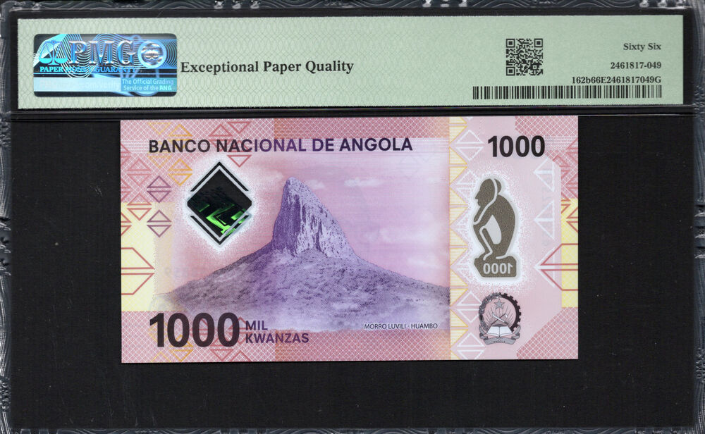 Angola - 1.000 Kwanzas 2023 - Pick # 162b - PMG 66 EPQ