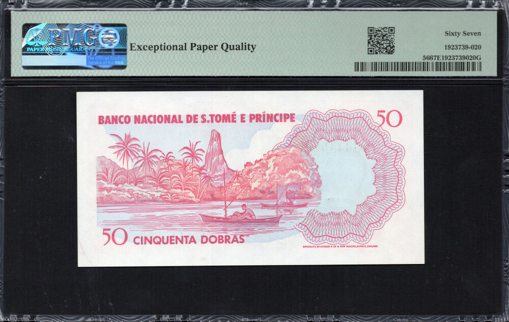 Sao Tome and Principe - 50 Dobras 1982 - Pick # 56 - PMG 67 EPQ