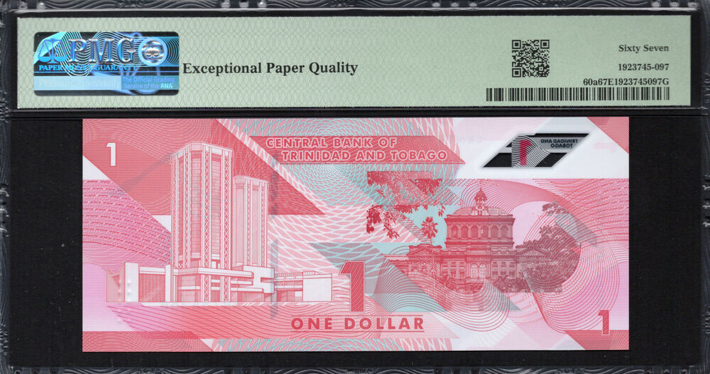 Trinidad & Tobago - 1 Dollar 2020 - Pick # 60a - PMG 67 EPQ