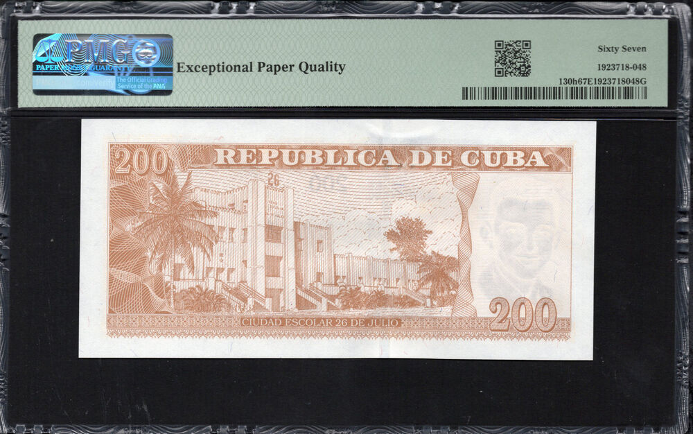Cuba - 200 Pesos 2024 - Pick # 130h - PMG 67 EPQ