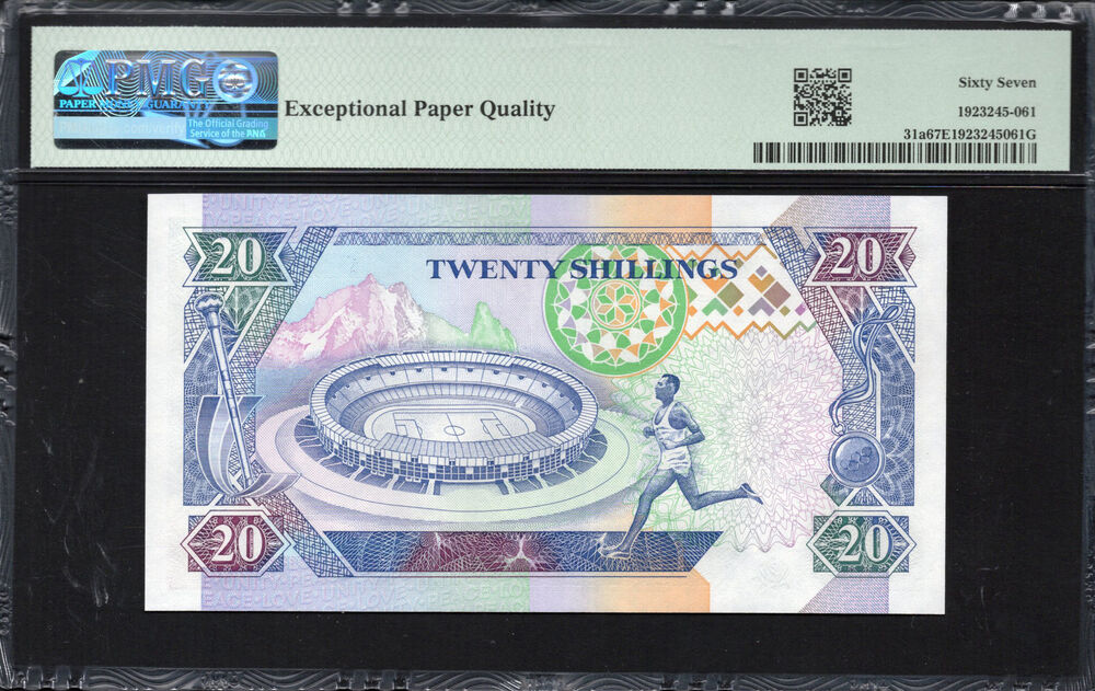 Kenya - 20 Shillings 1993 - Pick # 31a - PMG 67 EPQ
