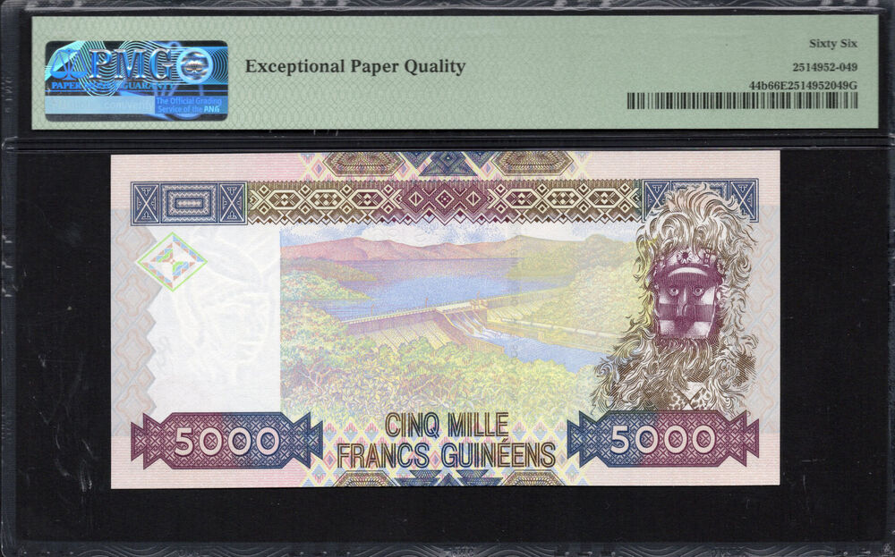 Guinea - 5.000 Francs Guinéens 2010 - Pick # 44b - PMG 66 EPQ