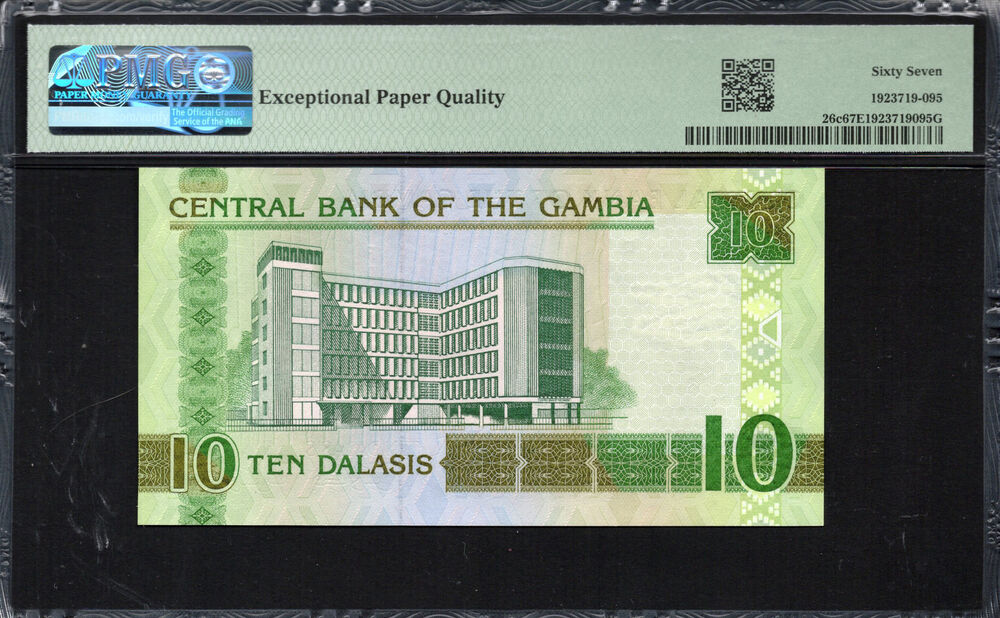 Gambia - 10 Dalasis 2006 - Pick # 26c - PMG 67 EPQ