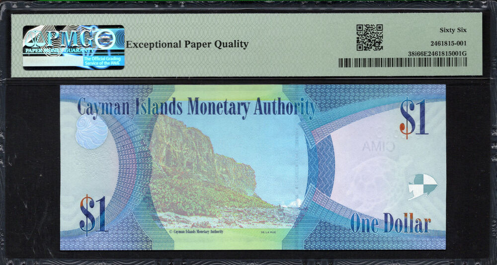 Cayman Islands - 1 Dollar 2018 - Pick # 38i - PMG 66 EPQ