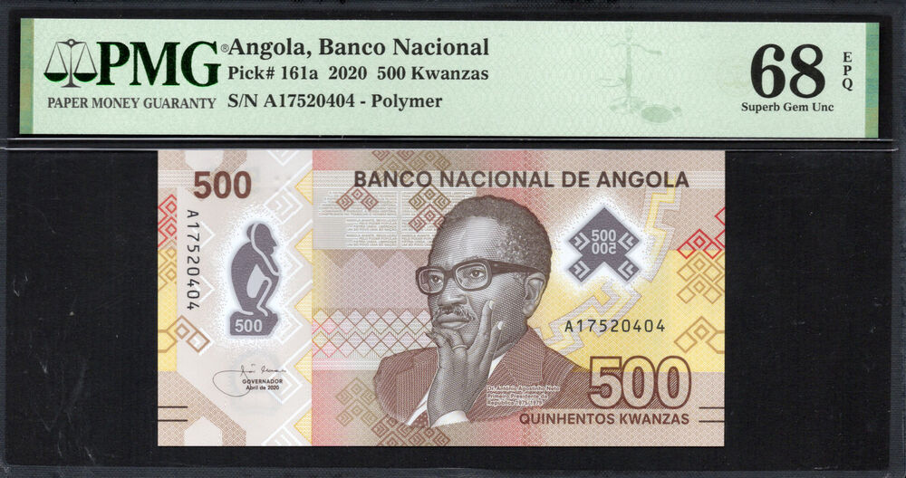 Angola - 500 Kwanzas 2020 - Pick # 161a - PMG 68 EPQ
