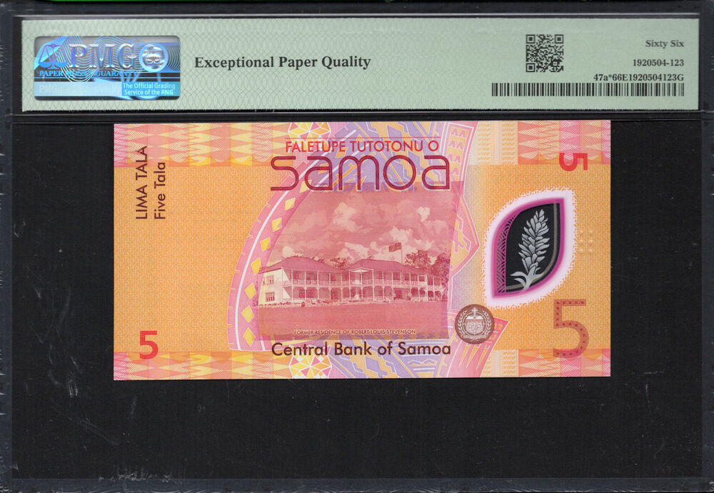 Samoa - 5 Tala 2023 - Pick # 47a* - PMG 66 EPQ