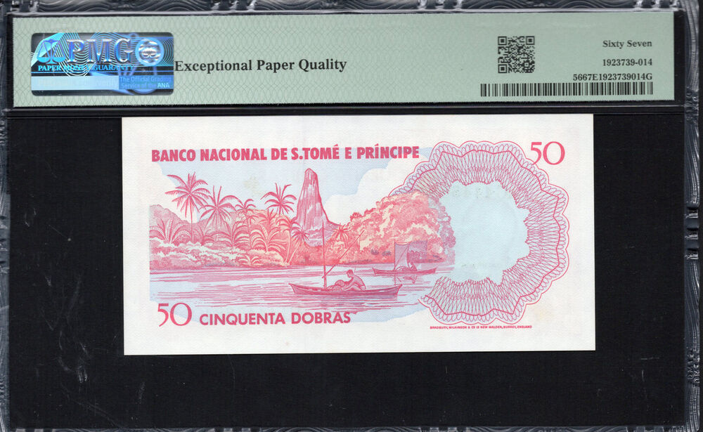 Sao Tome and Principe - 50 Dobras 1982 - Pick # 56 - PMG 67 EPQ