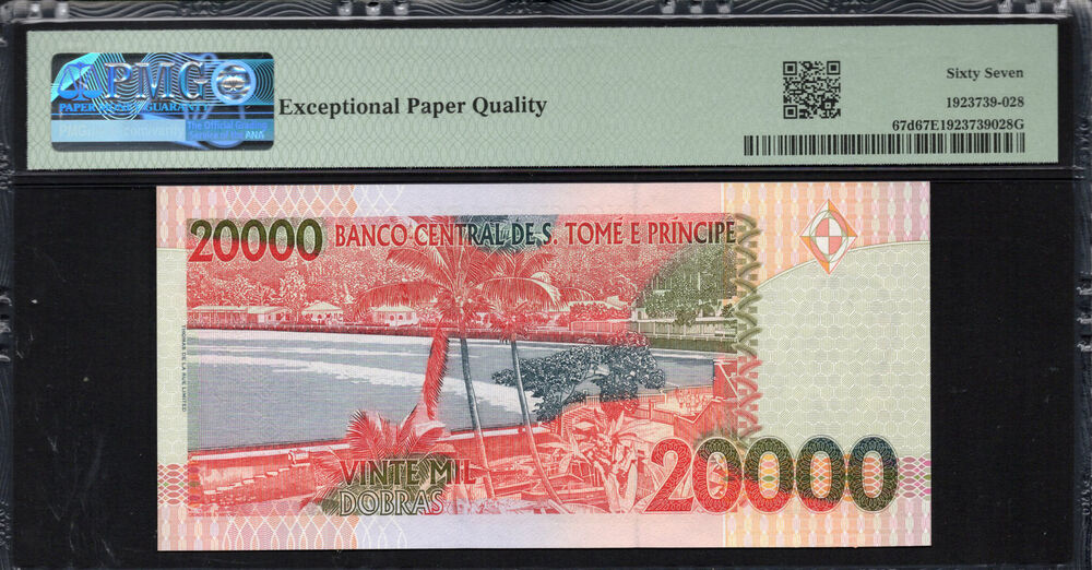Sao Tome and Principe - 20.000 Dobras 2010 - Pick # 67d - PMG 67 EPQ