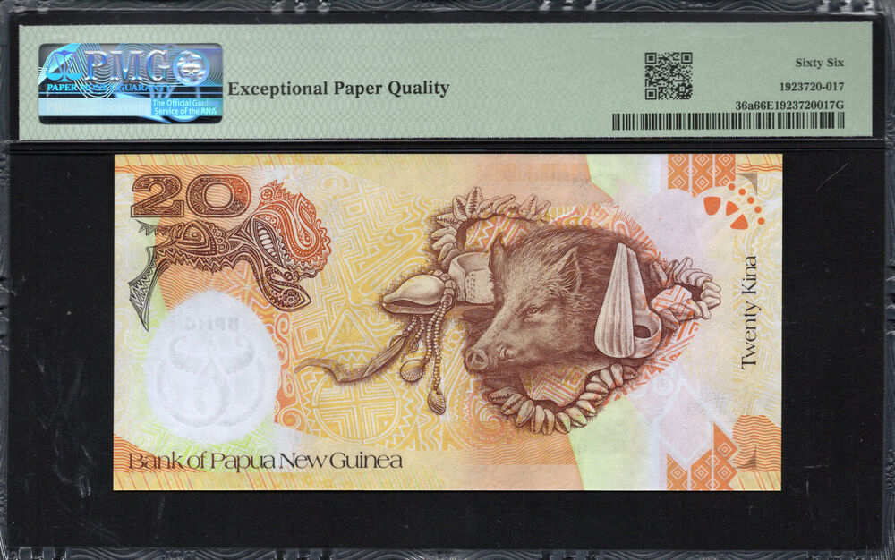 Papua New Guinea - 20 Kina 2008 - Pick # 36a - PMG 66 EPQ
