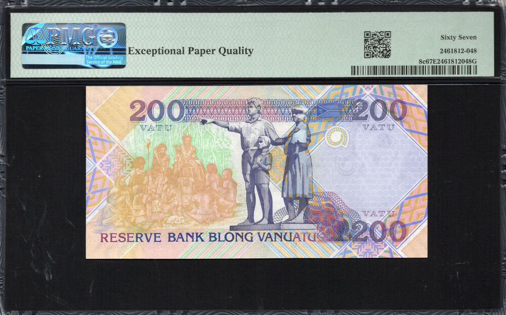 Vanuatu - 200 Vatu 1995 - Pick # 8c - PMG 67 EPQ