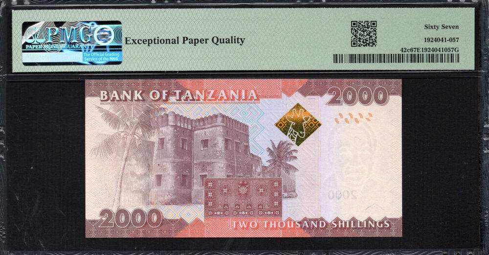 Tanzania - 2.000 Shilingi 2020 - Pick # 42c - PMG 67 EPQ