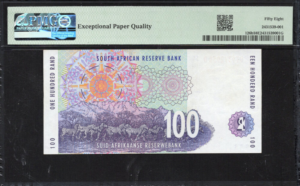 South Africa - 100 Rand 1999 - Pick # 126b - PMG 58 EPQ