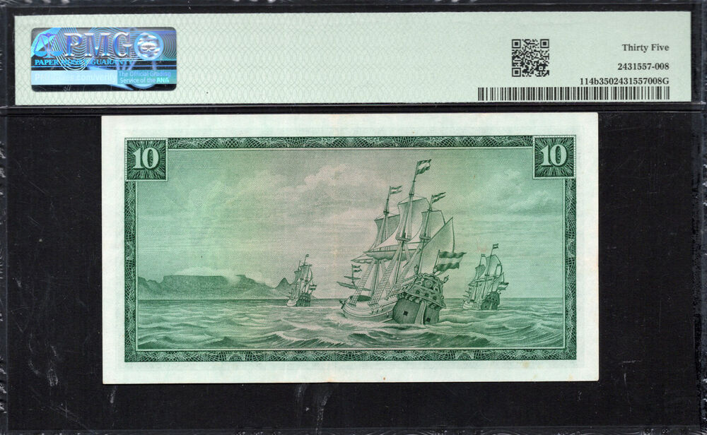 South Africa - 10 Rand 1967 - Pick # 114b - PMG 35