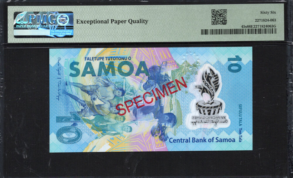 Samoa - 10 Tala 2019 - Pick # 45s - PMG 66 EPQ