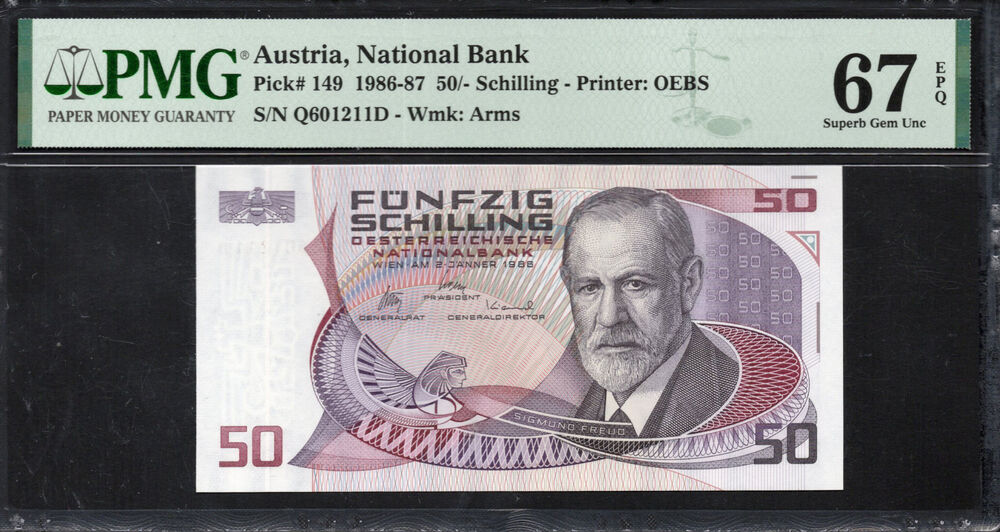 Austria - 50 Schilling 1986 - Pick # 149 - PMG 67 EPQ