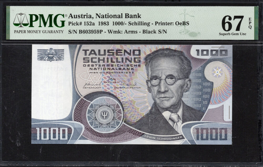 Austria - 1.000 Schilling 1983 - Pick # 152a - PMG 67 EPQ