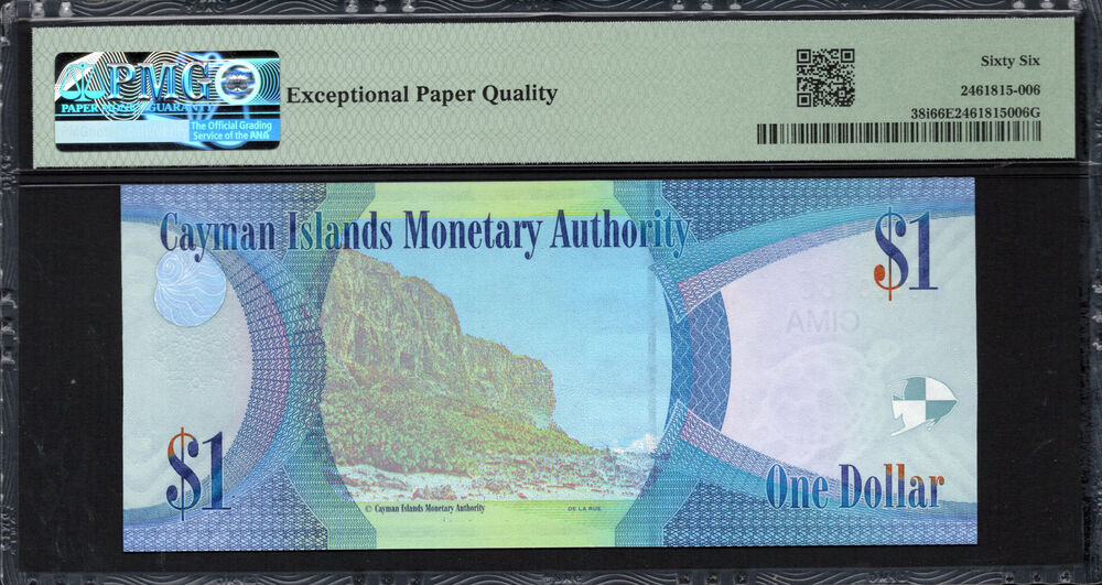 Cayman Islands - 1 Dollar 2018 - Pick # 38i - PMG 66 EPQ